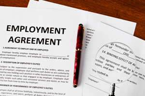 Employment lawyers review employment contracts including non compete agreements, termination agreements & severance pay