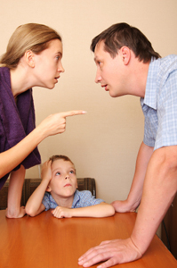 Photo of couple arguing 