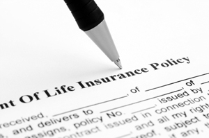 Photo of a life insurance policy