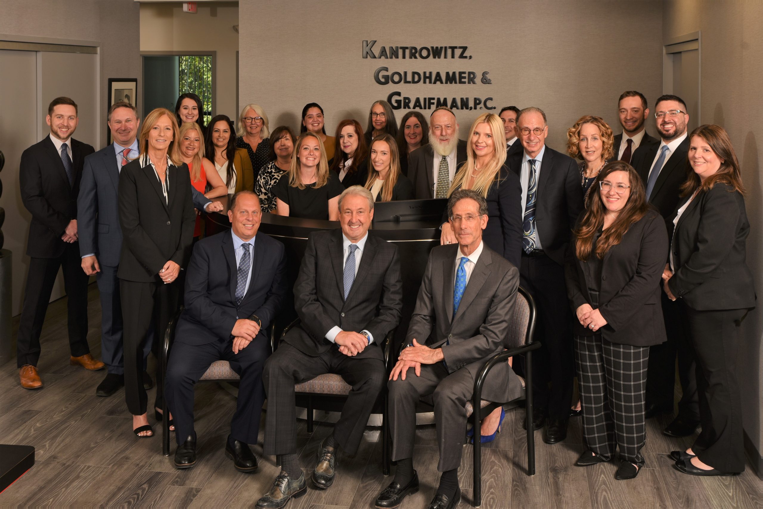 A group shot of all the employees of Kantrowitz, Goldhamer & Graifman, P.C.