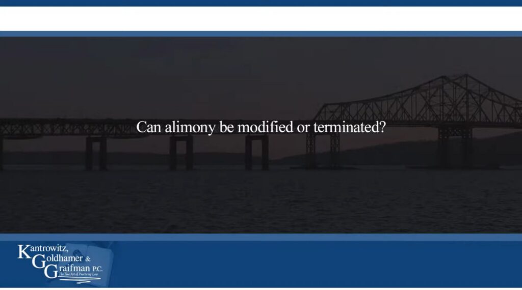KGG FAQ Videos Can alimony be modified or terminated?