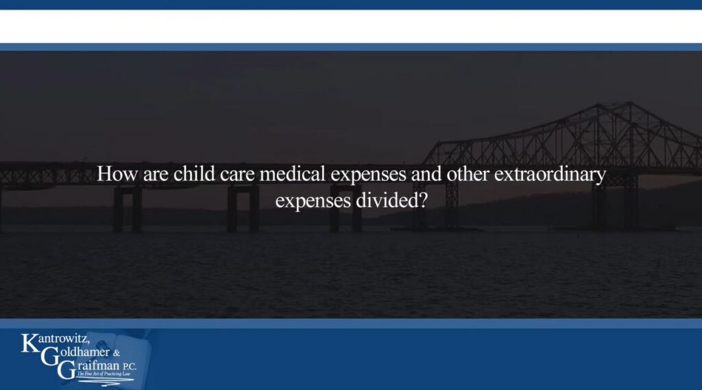 KGG FAQ Videos How are child care medical expenses and other extraordinary expenses divided?