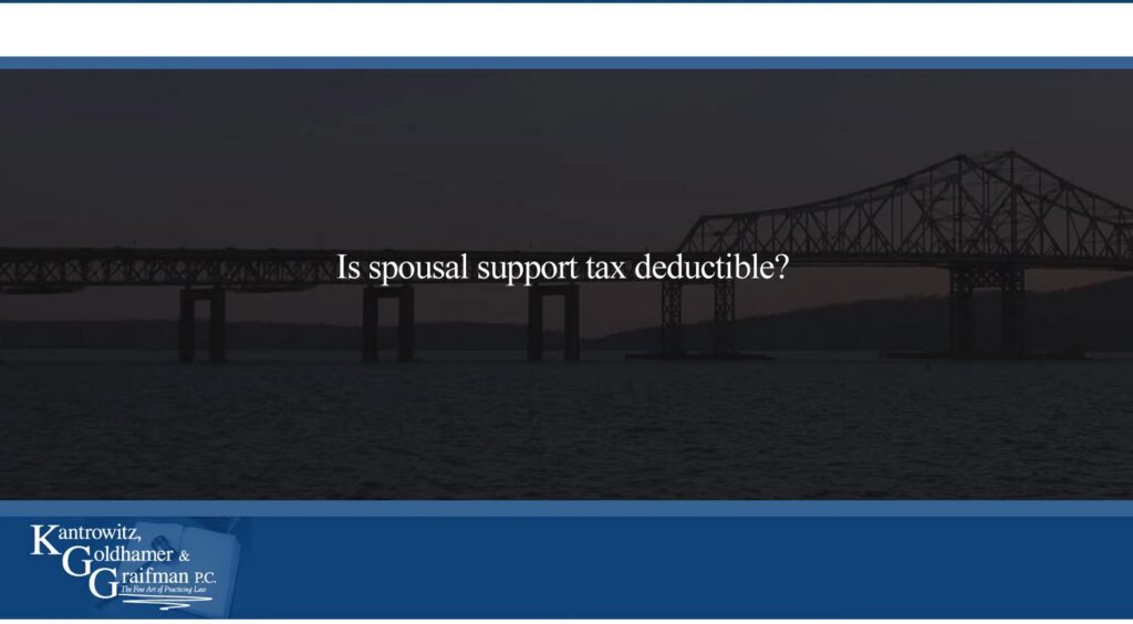 KGG FAQ Videos Is spousal support tax deductible?