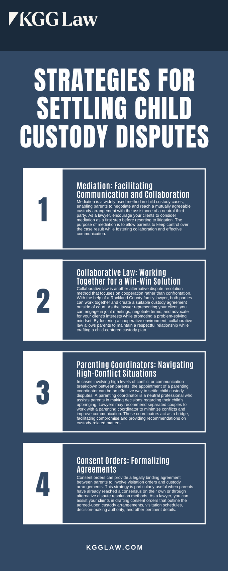 kgg law infographic - settling custody disputes